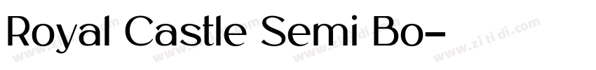 Royal Castle Semi Bo字体转换